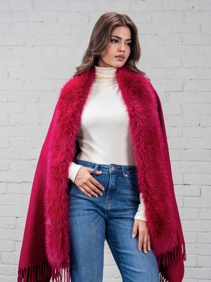 Woolen Fur Cape