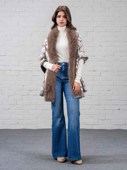 Woolen Fur Cape