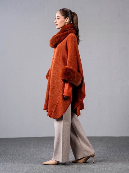 Woolen Blend Cape
