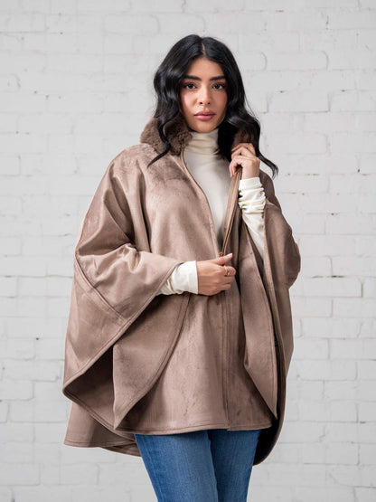 Suede Cape