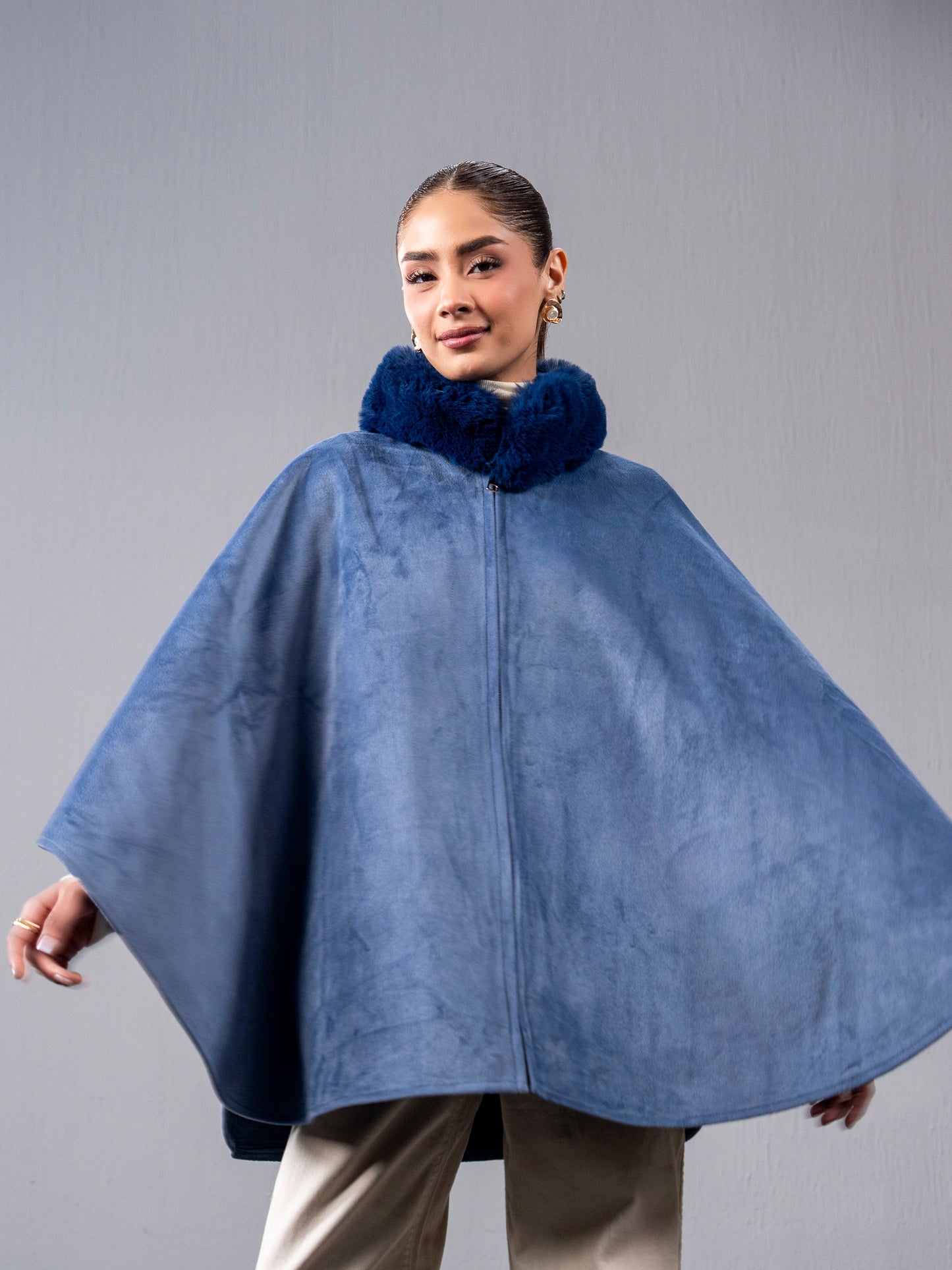 Suede Cape