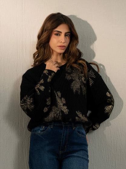 Gold Pasted Sweater
