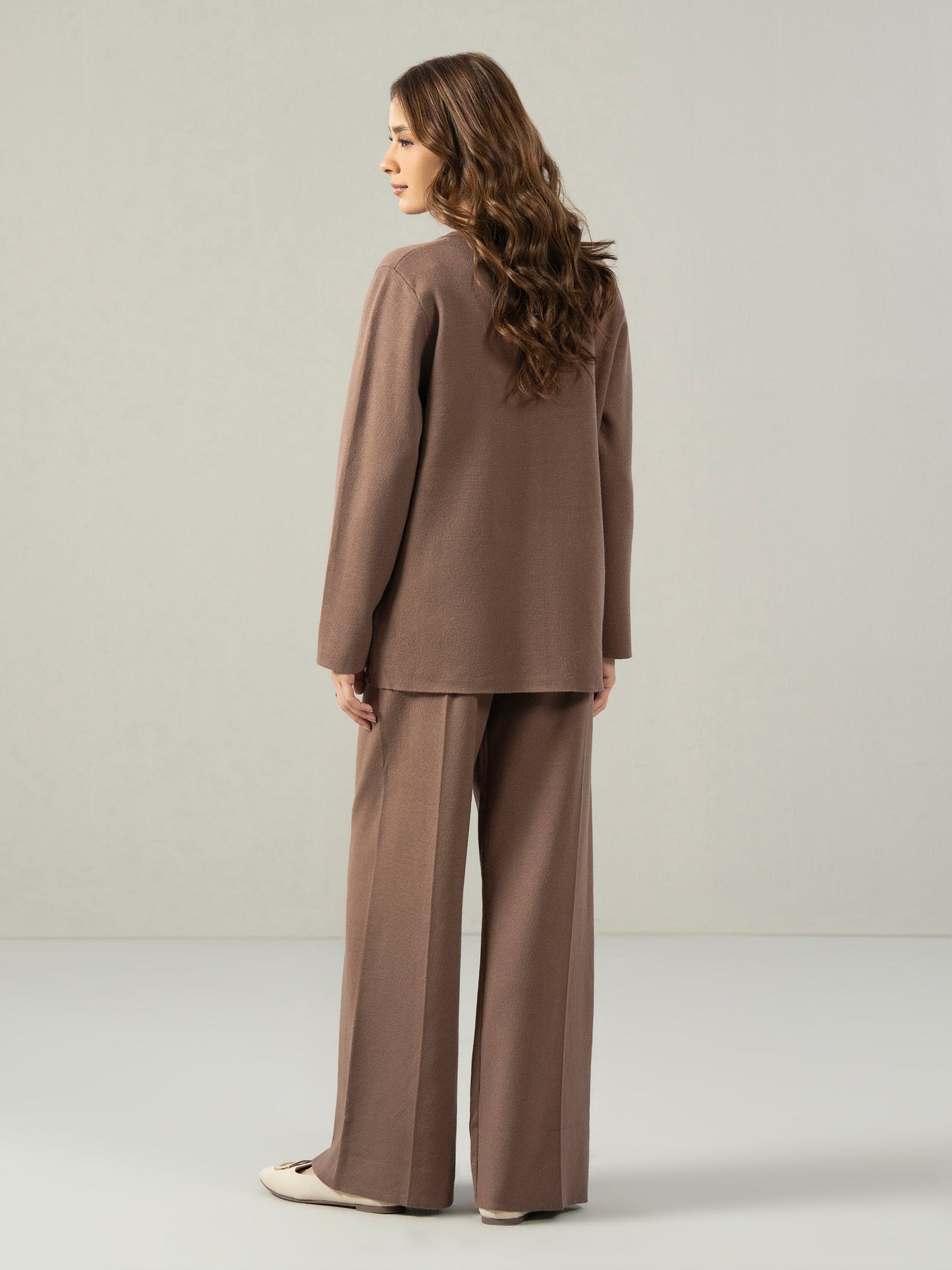 Knitted Co-ord Set- Embroidered