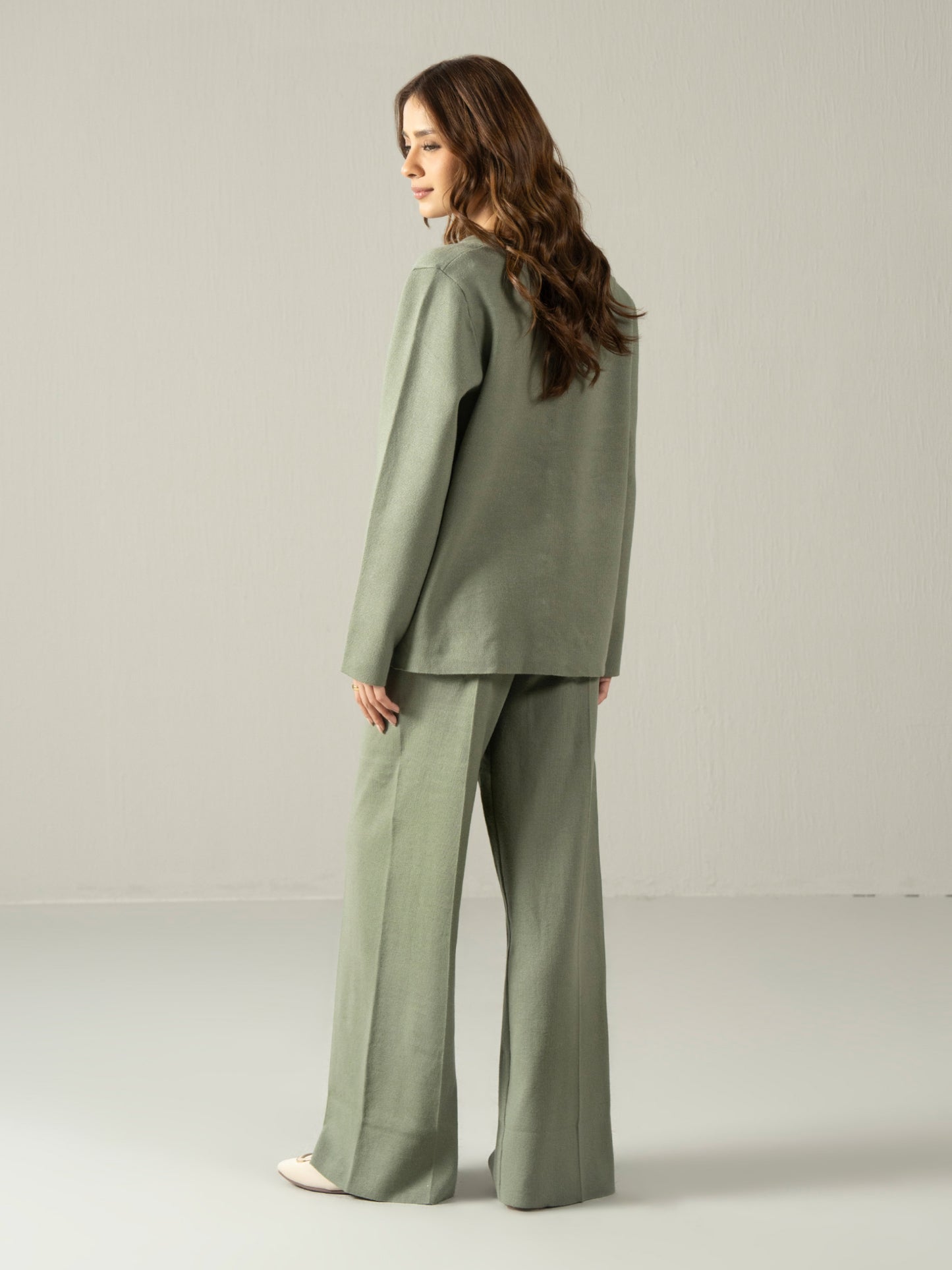 Knitted Co-ord Set- Embroidered