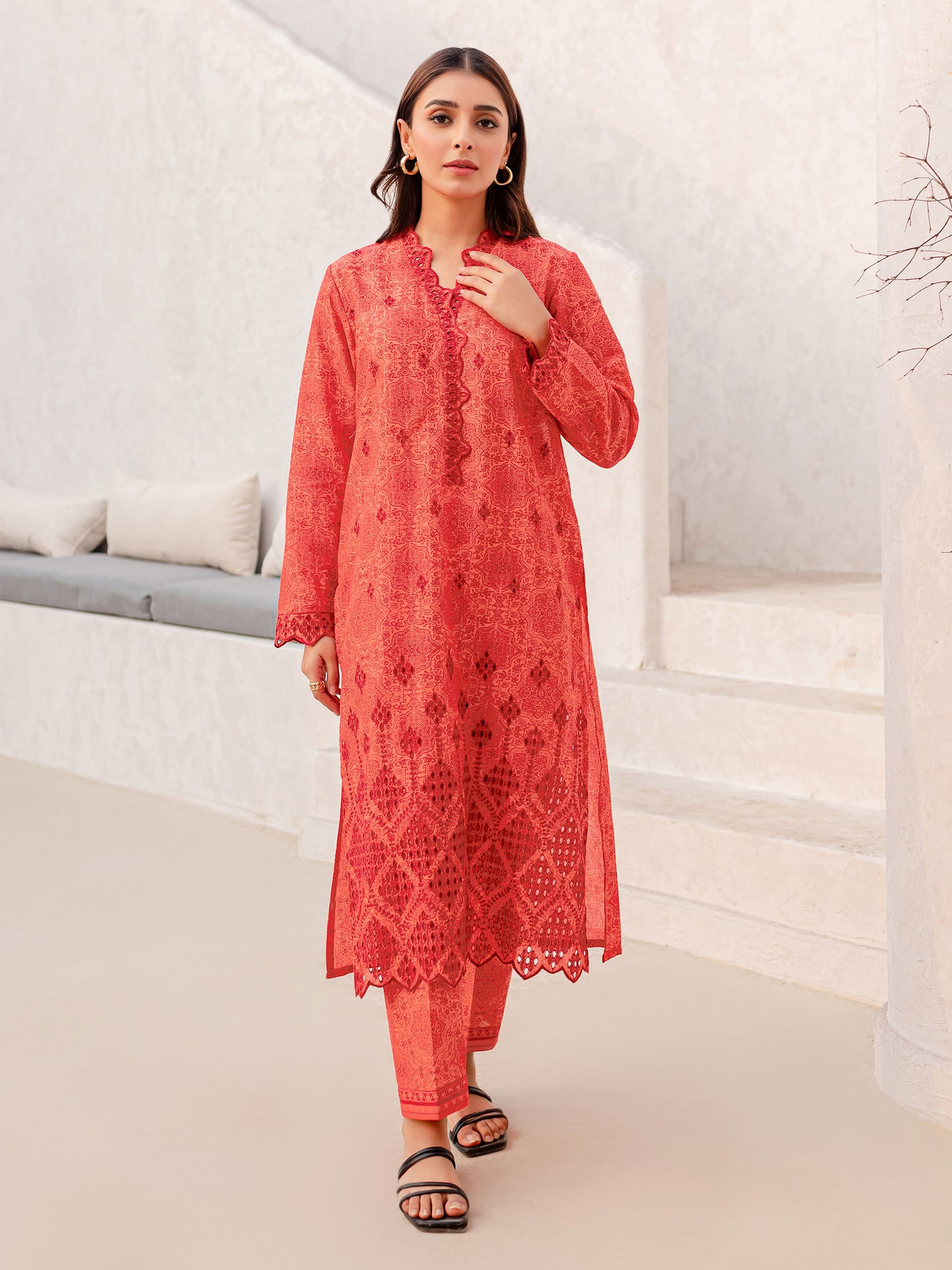 2 Piece Lawn Suit-Embroidered (Pret)