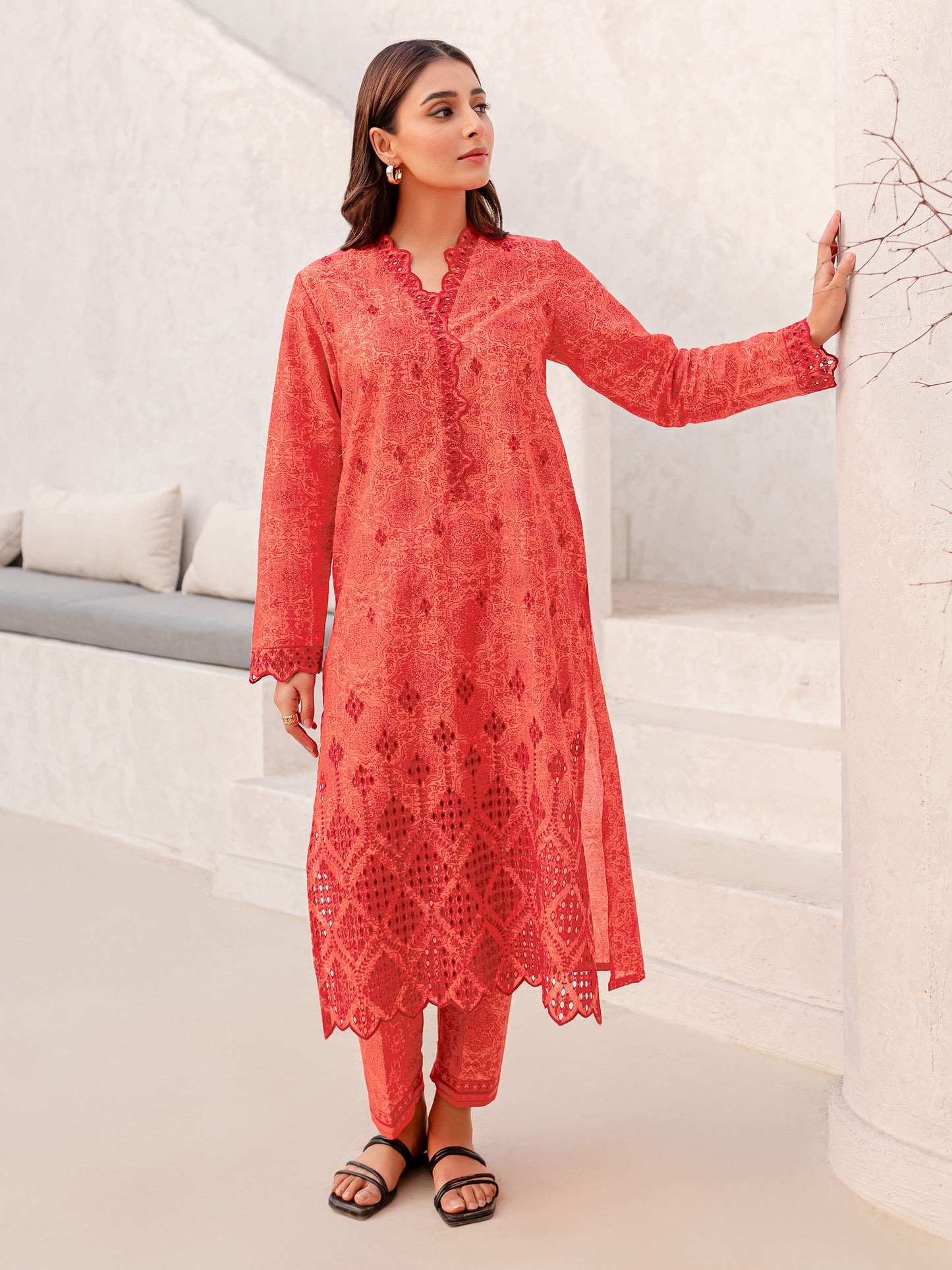 2 Piece Lawn Suit-Embroidered (Pret)