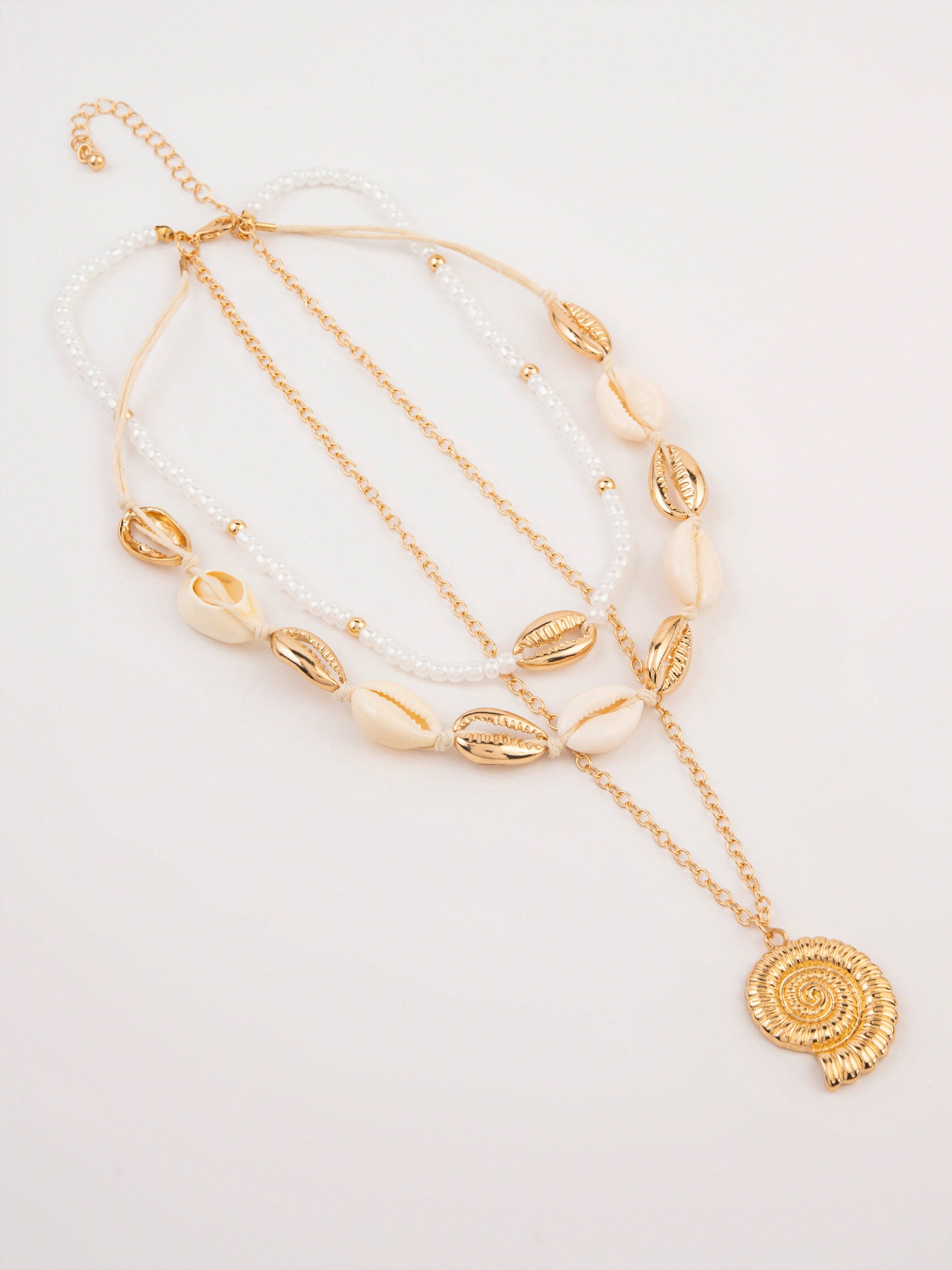Seashell Layered Necklace
