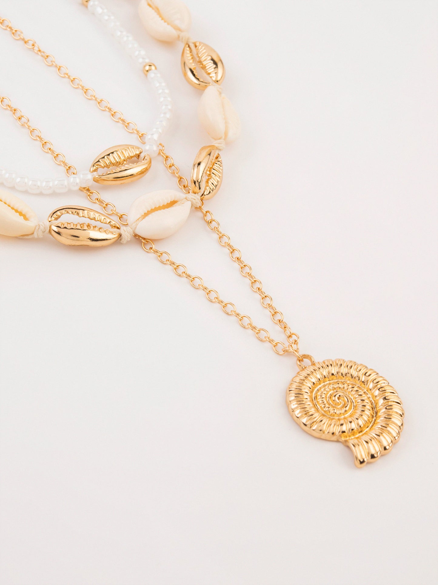 Seashell Layered Necklace