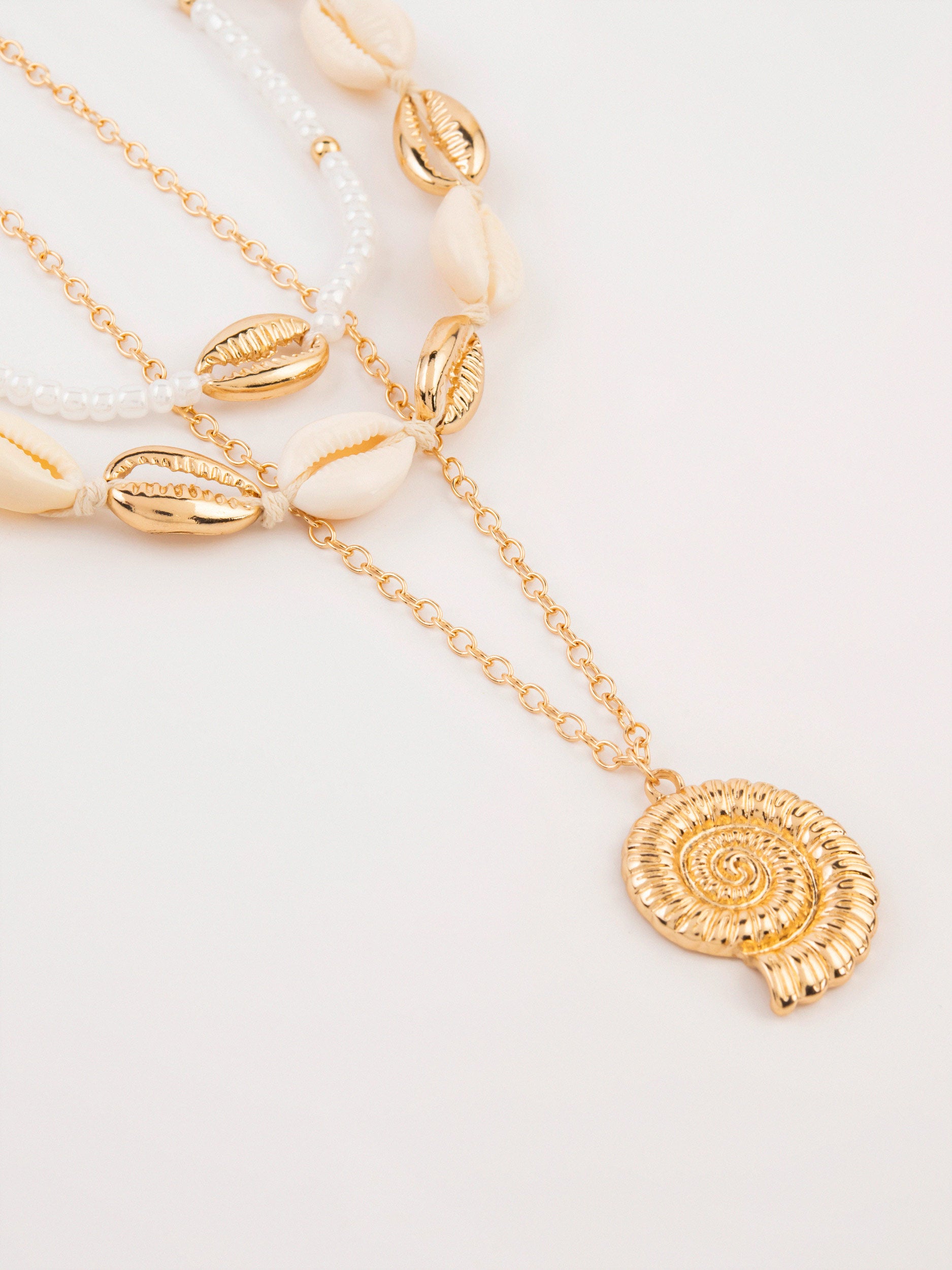 Seashell Layered Necklace