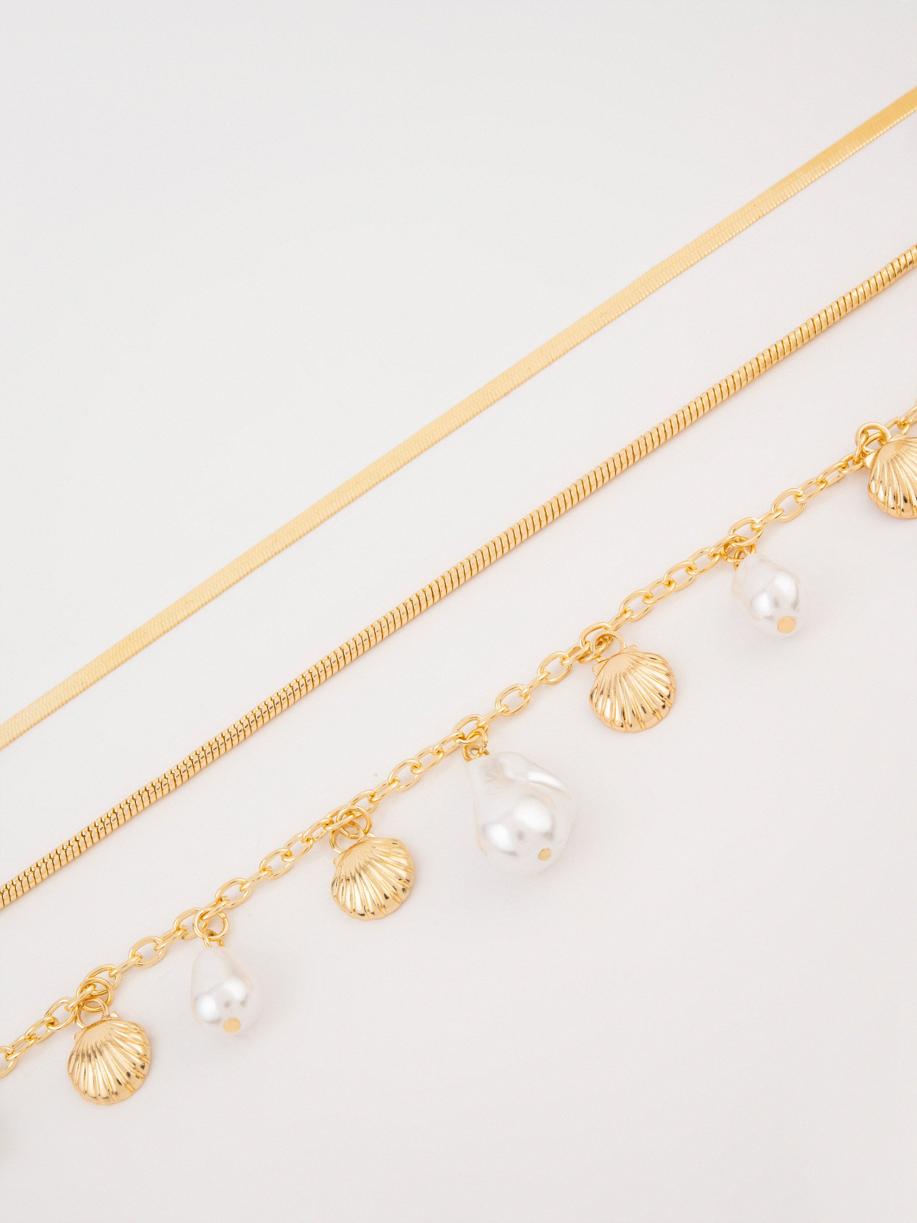 Pearl Charm Chains