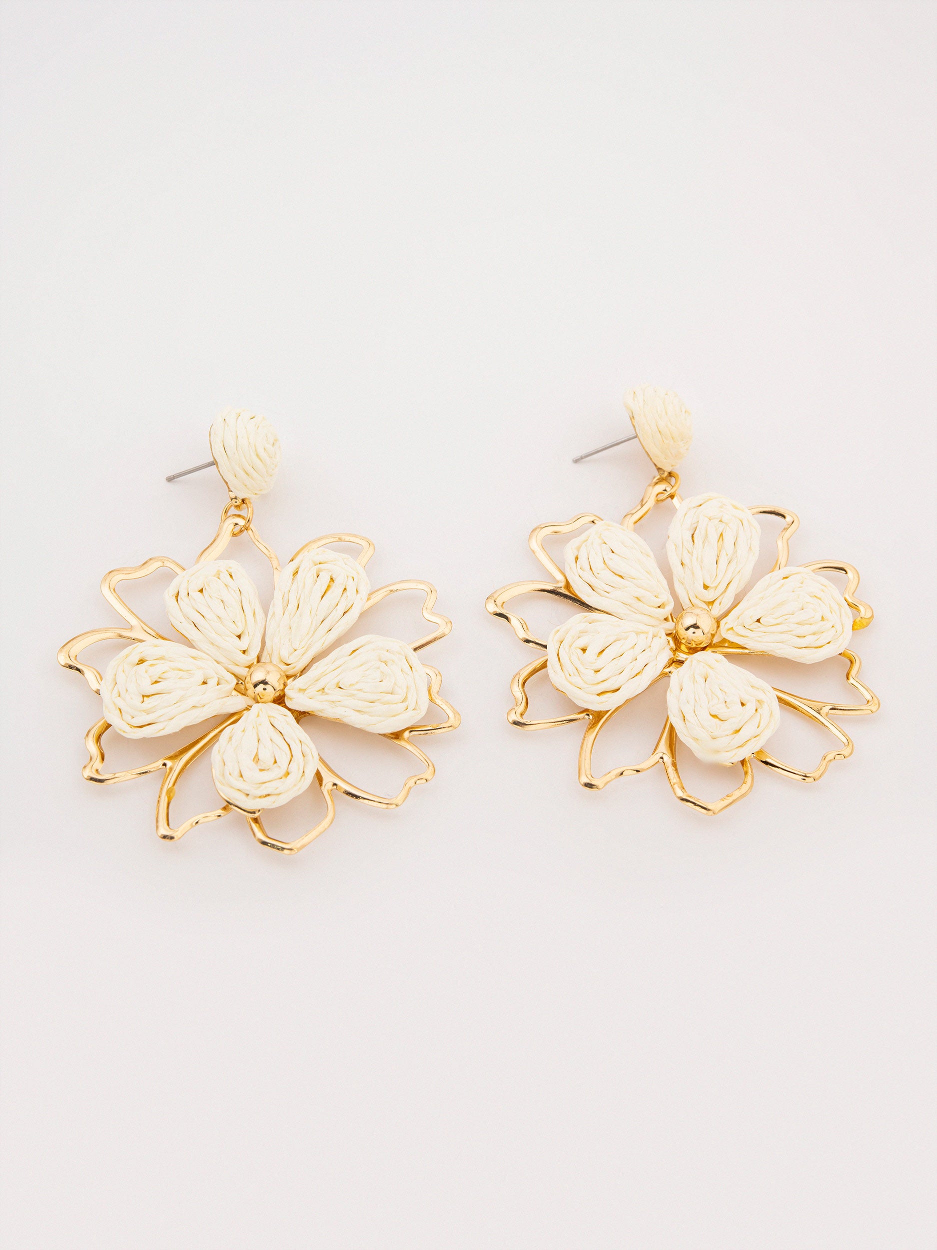 Woven Flower Earrings