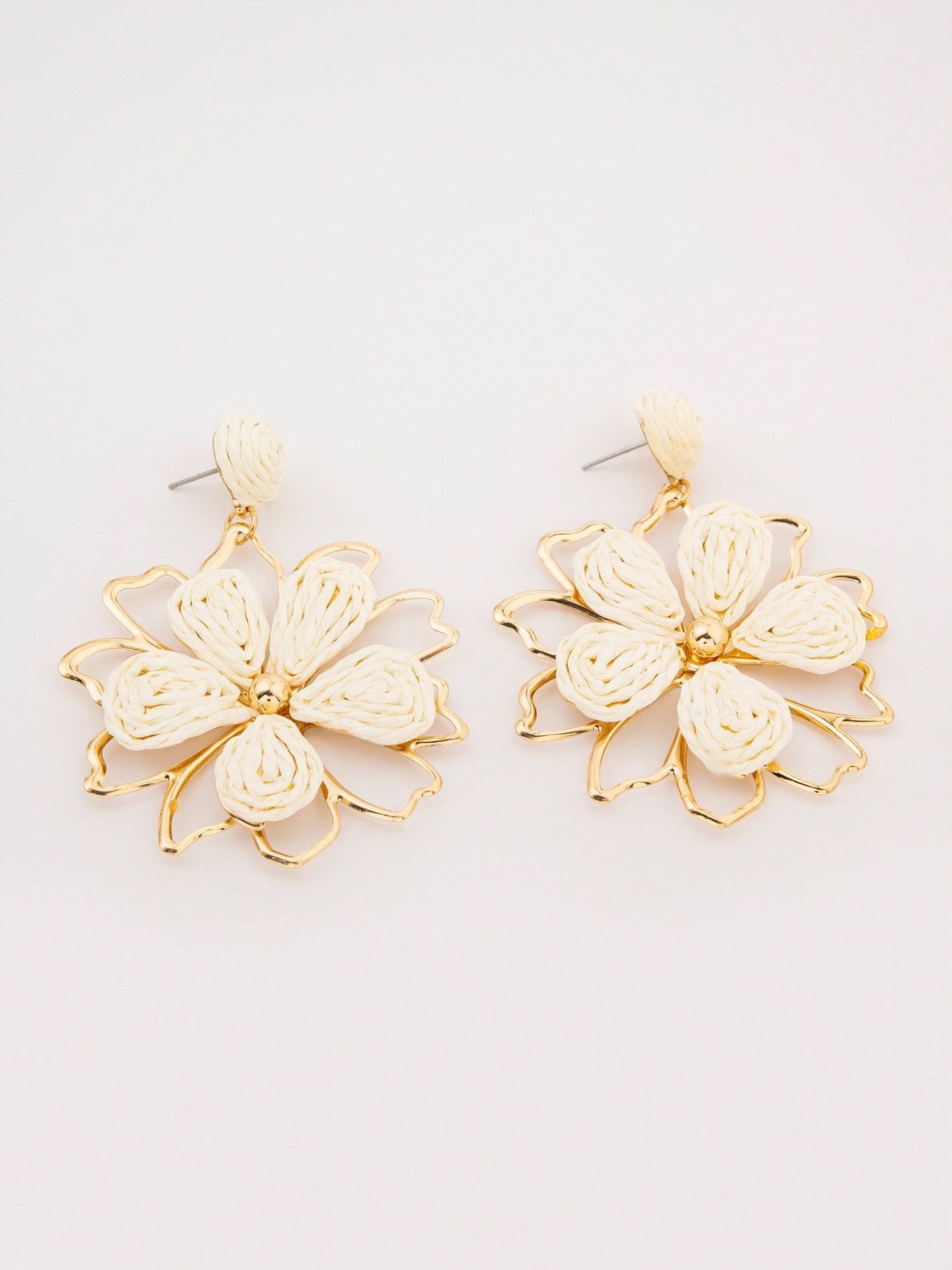 Woven Flower Earrings