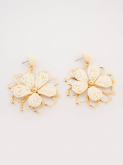 Woven Flower Earrings