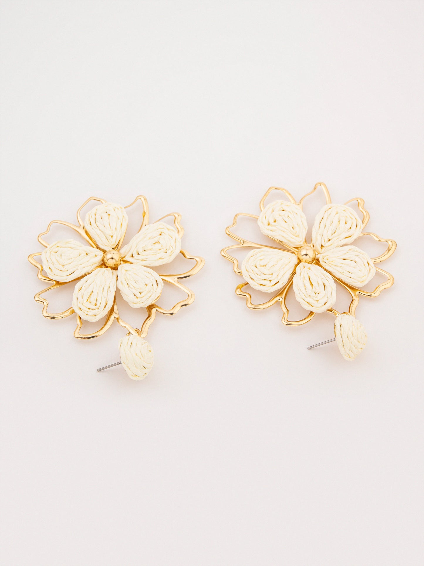 Woven Flower Earrings