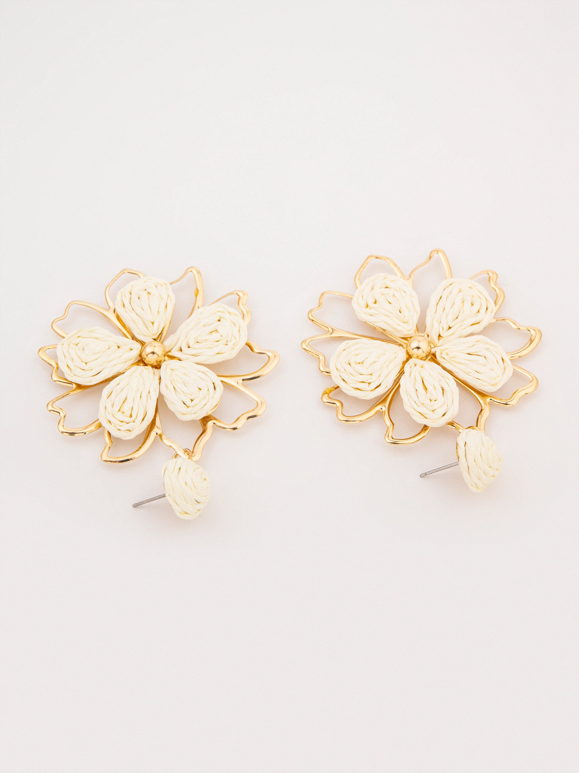 Woven Flower Earrings