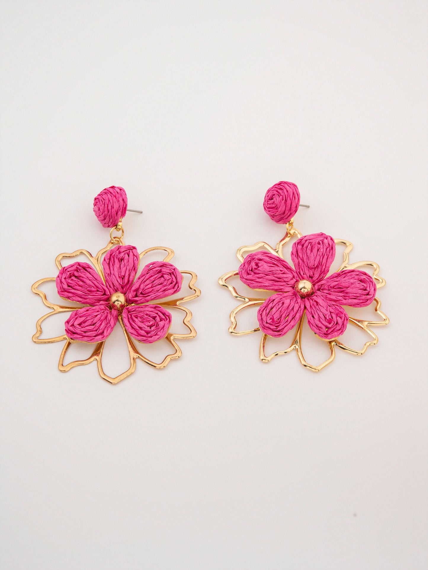 Woven Flower Earrings
