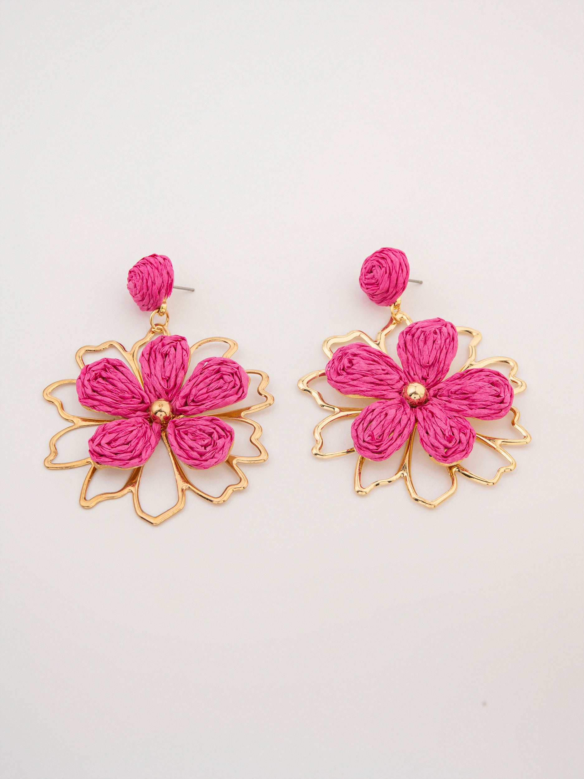 Woven Flower Earrings