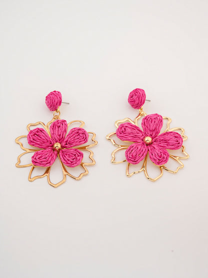 Woven Flower Earrings