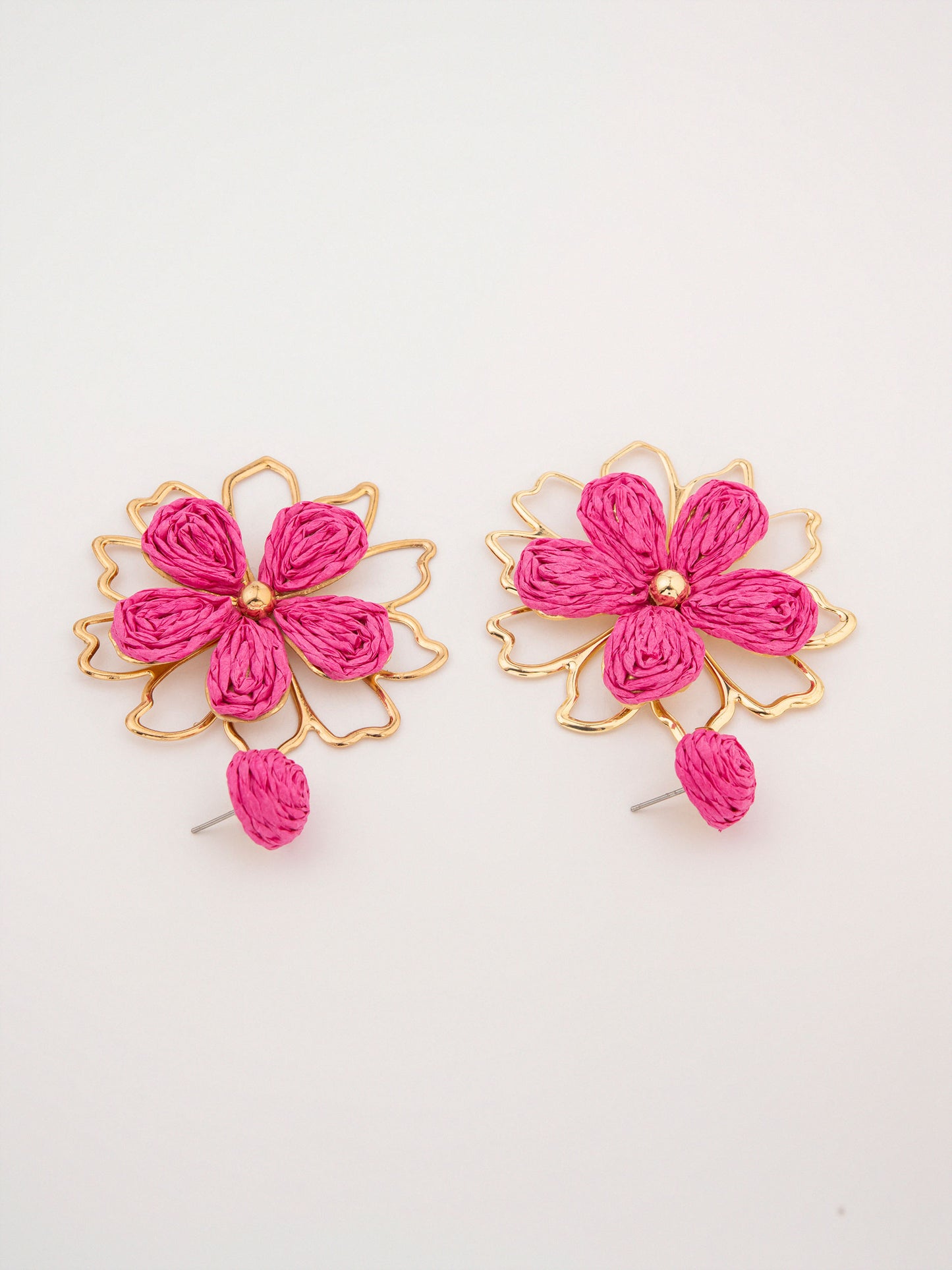 Woven Flower Earrings
