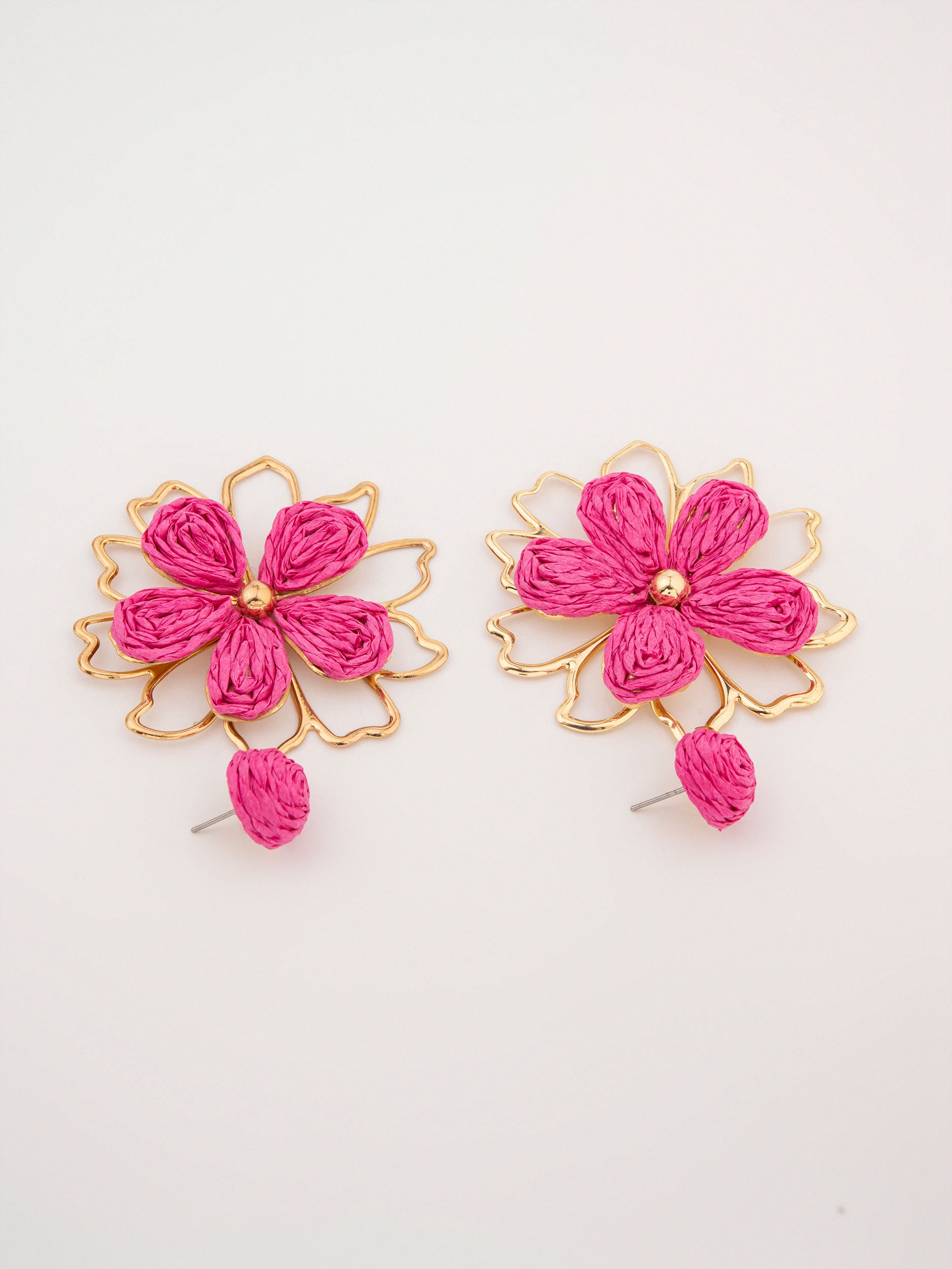 Woven Flower Earrings