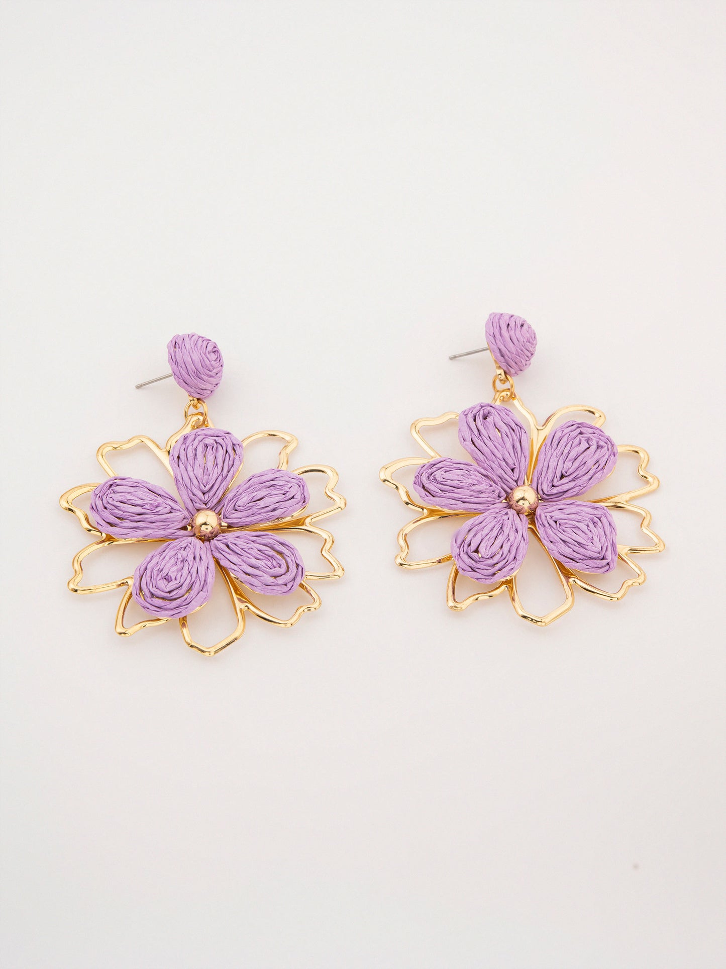 Woven Flower Earrings