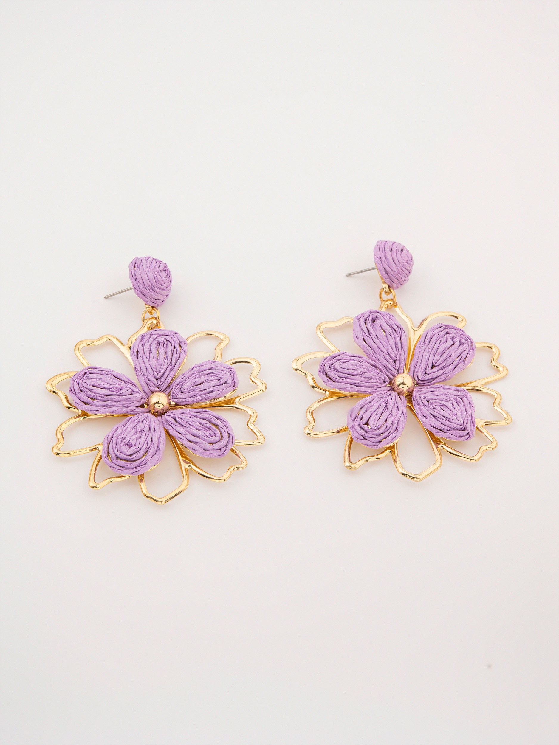 Woven Flower Earrings