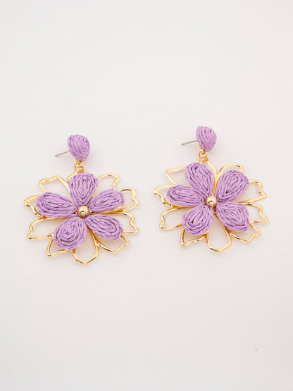 Woven Flower Earrings