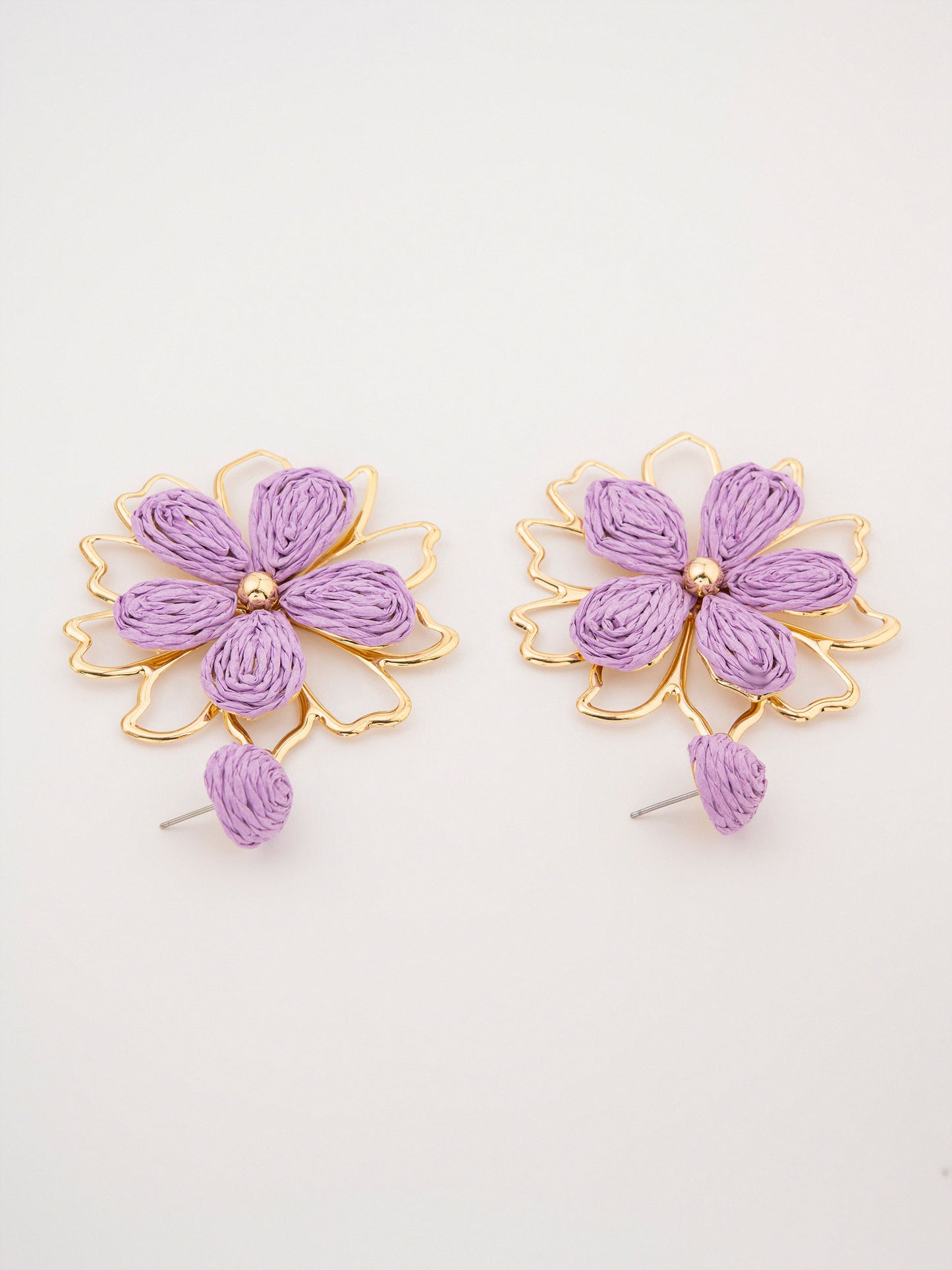 Woven Flower Earrings