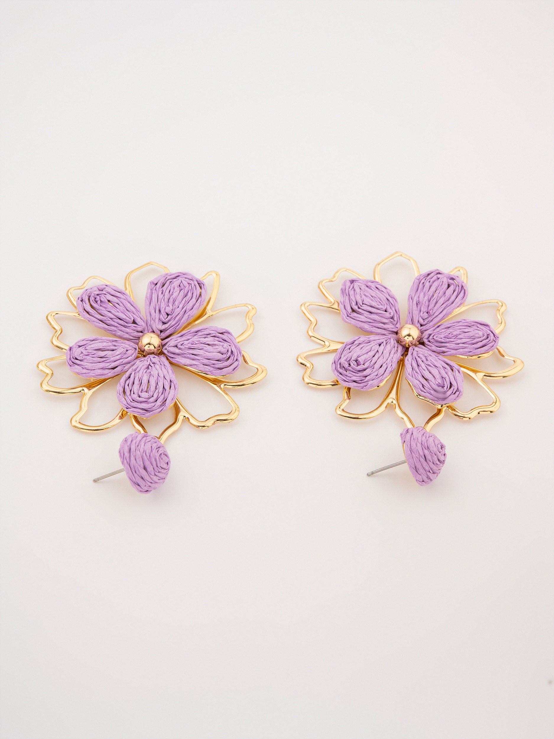 Woven Flower Earrings