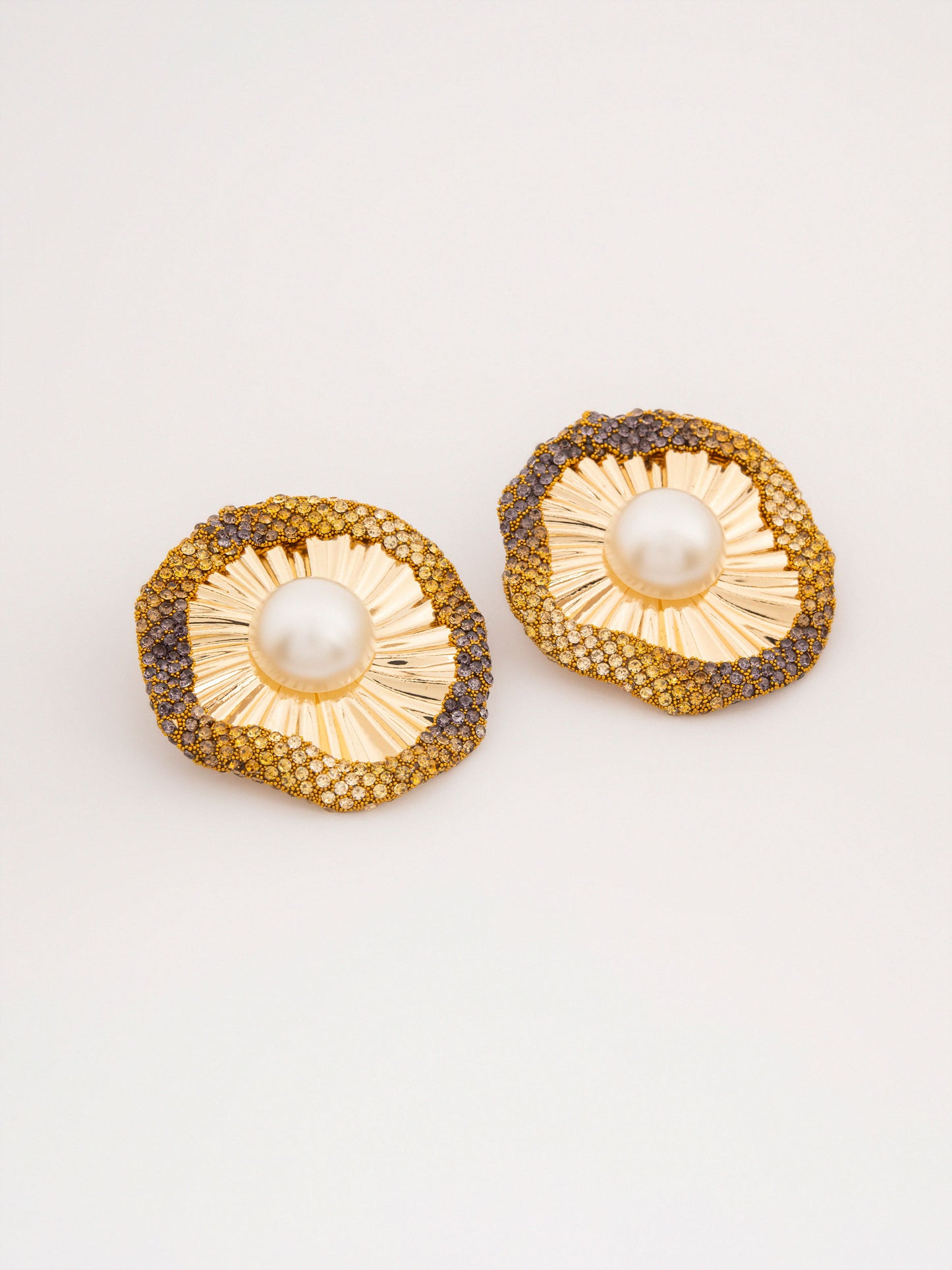 Pearl Halo Earrings
