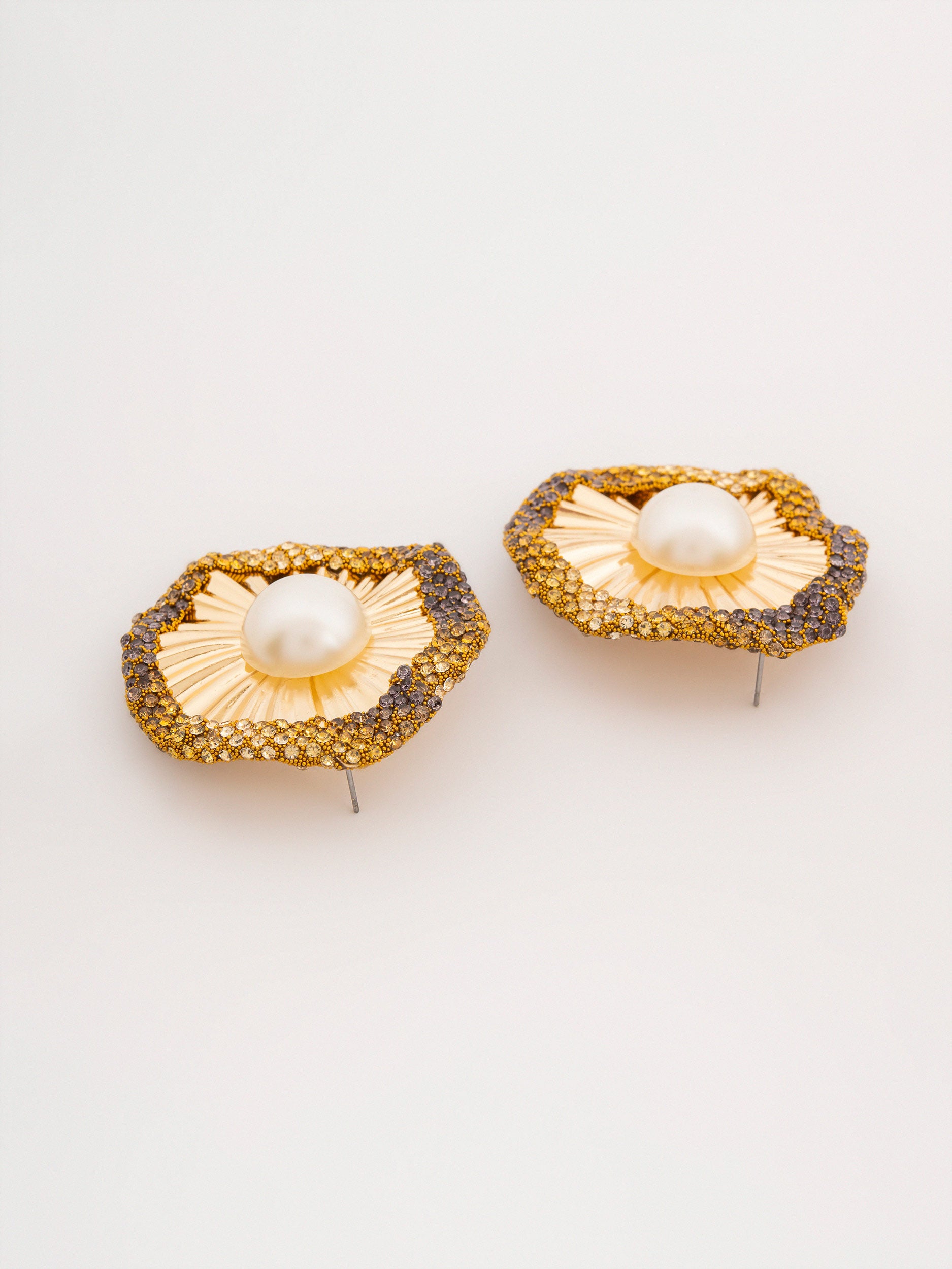 Pearl Halo Earrings