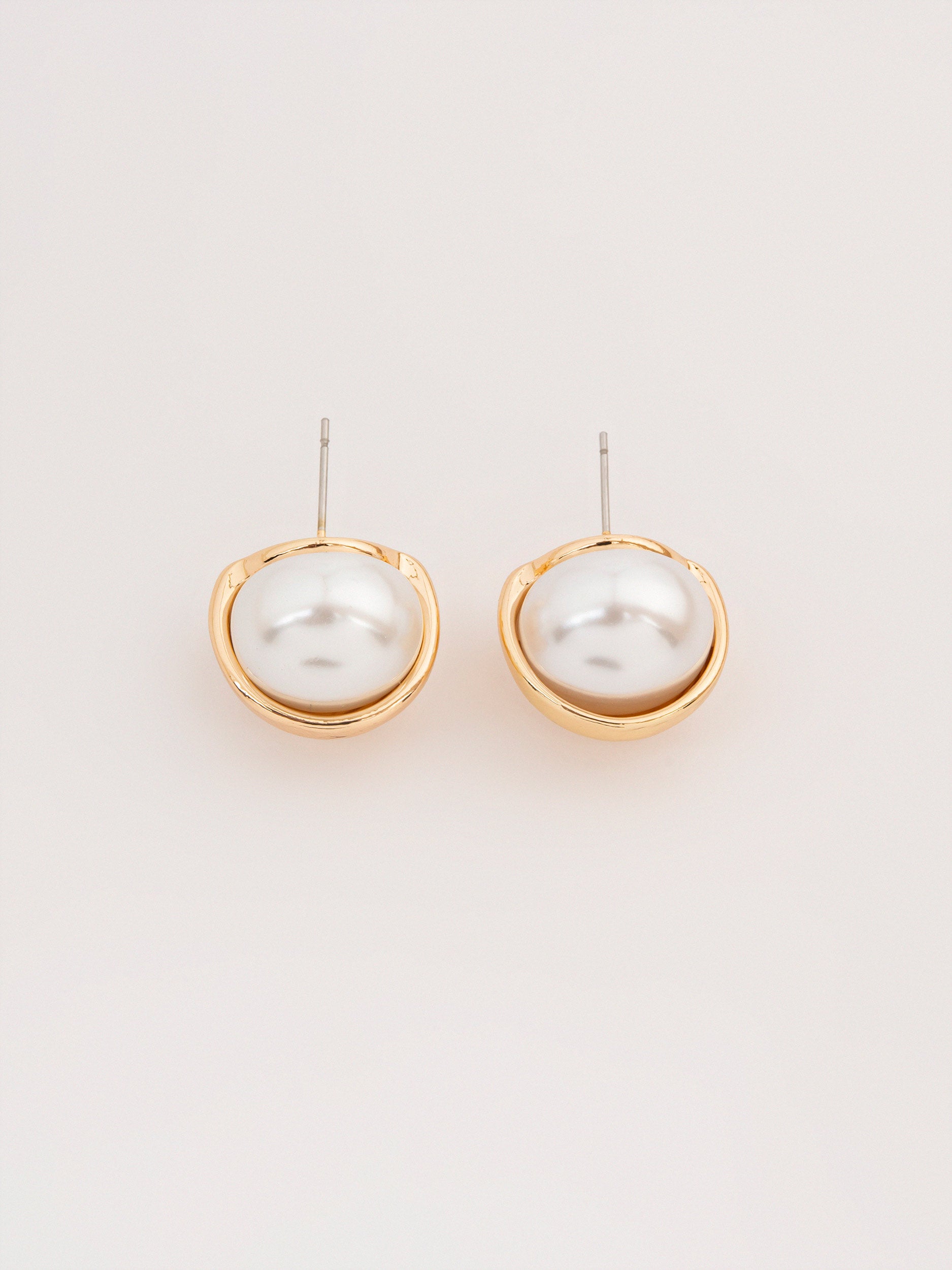 Half Pearl Studs