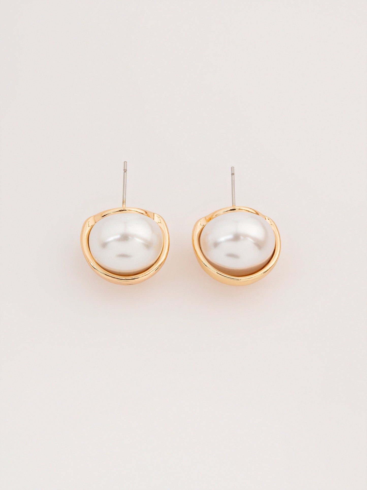 Half Pearl Studs
