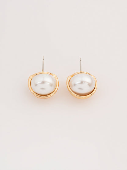 Half Pearl Studs