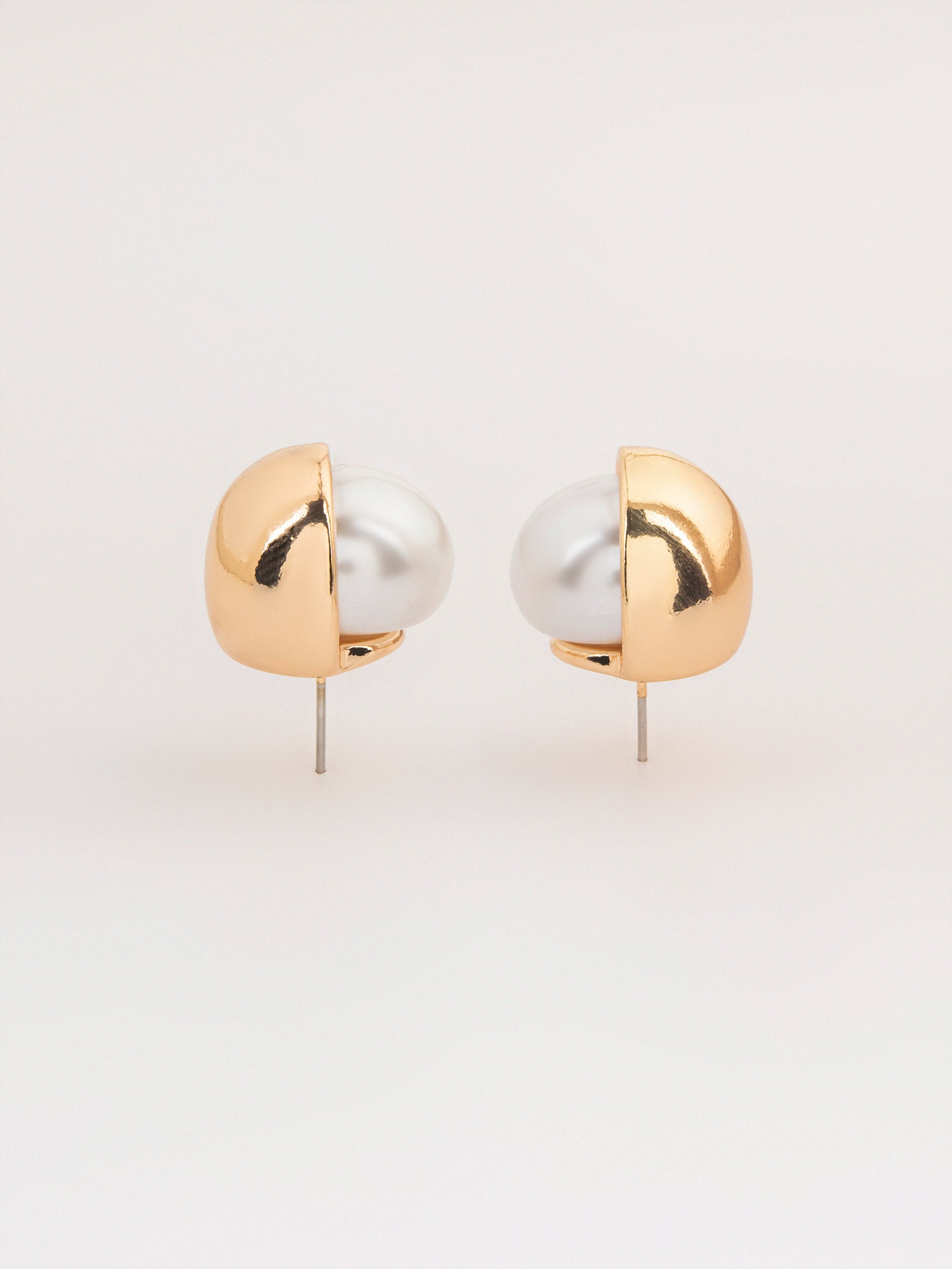 Half Pearl Studs