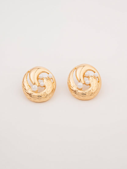 Swirl Pearl Studs