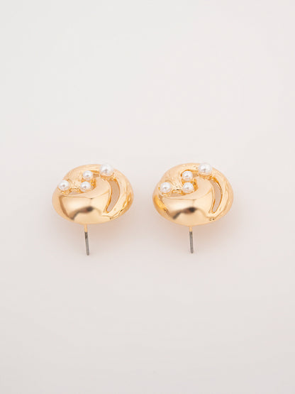 Swirl Pearl Studs
