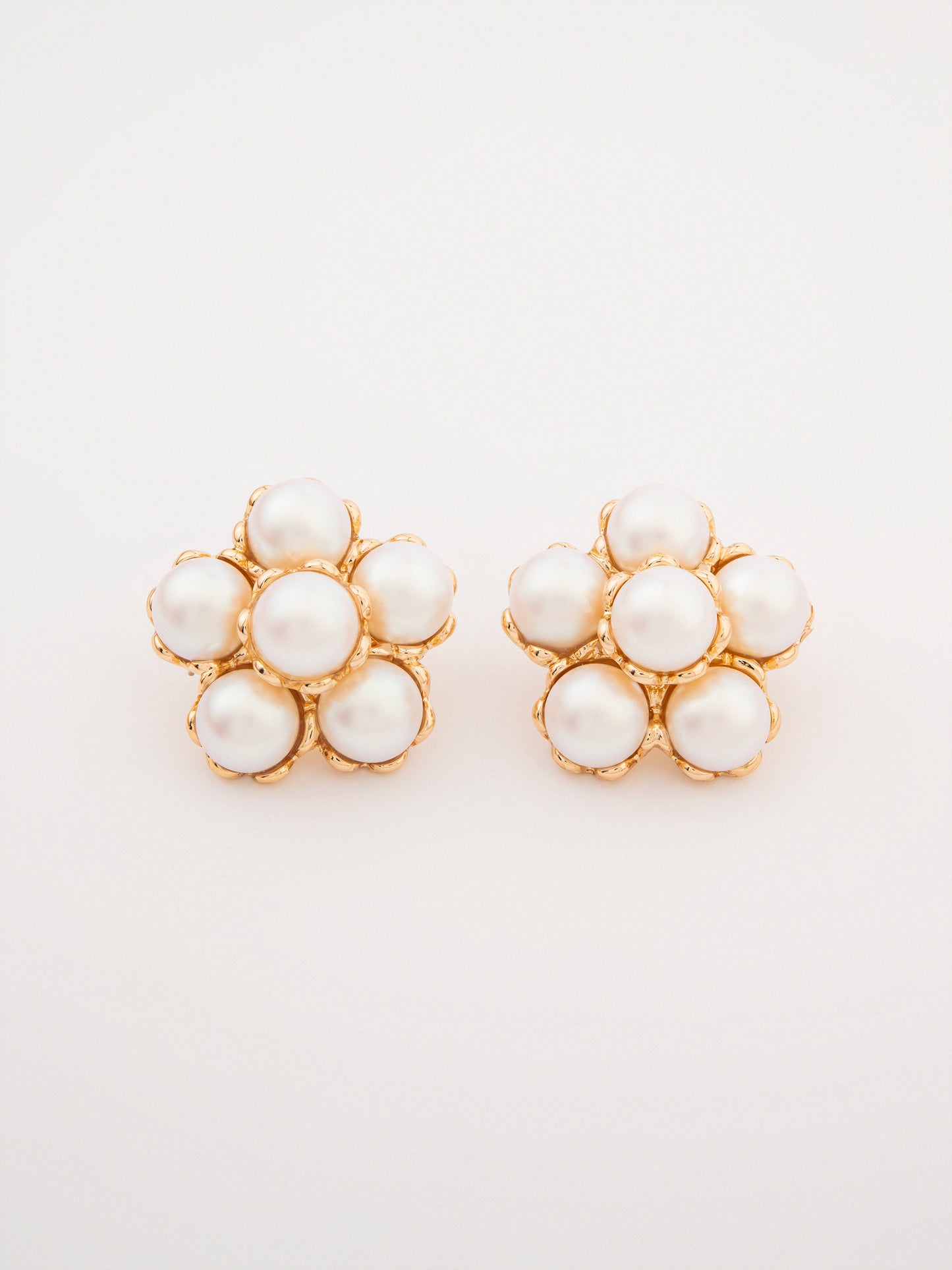 Pearl Cluster Earrings