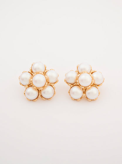 Pearl Cluster Earrings