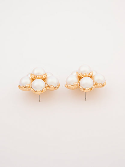 Pearl Cluster Earrings