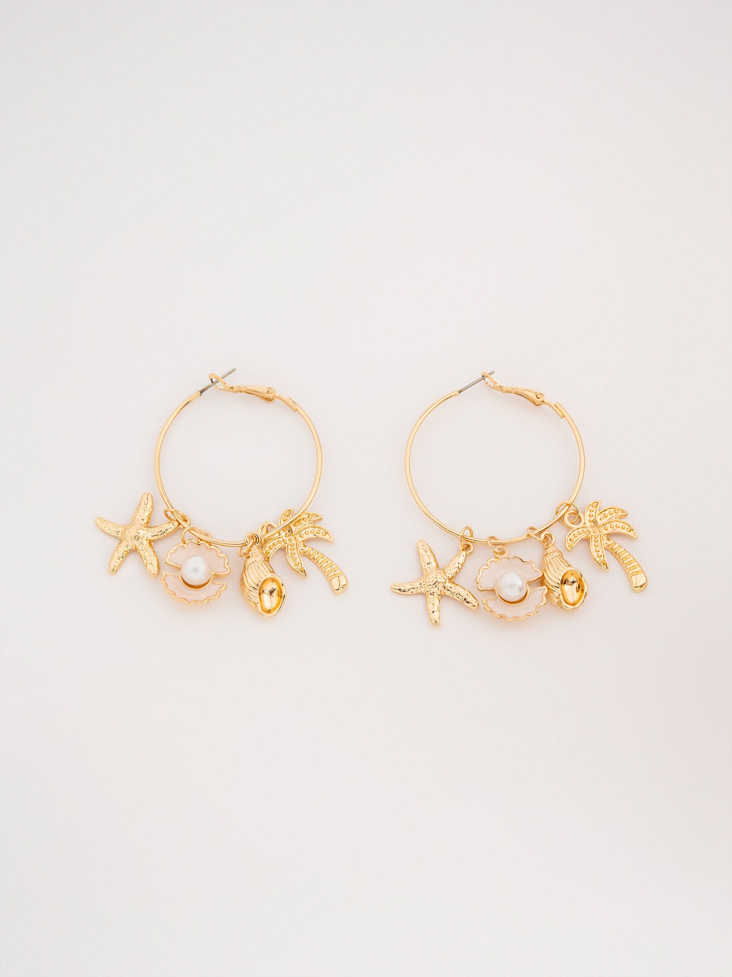 Sea Charm Hoops