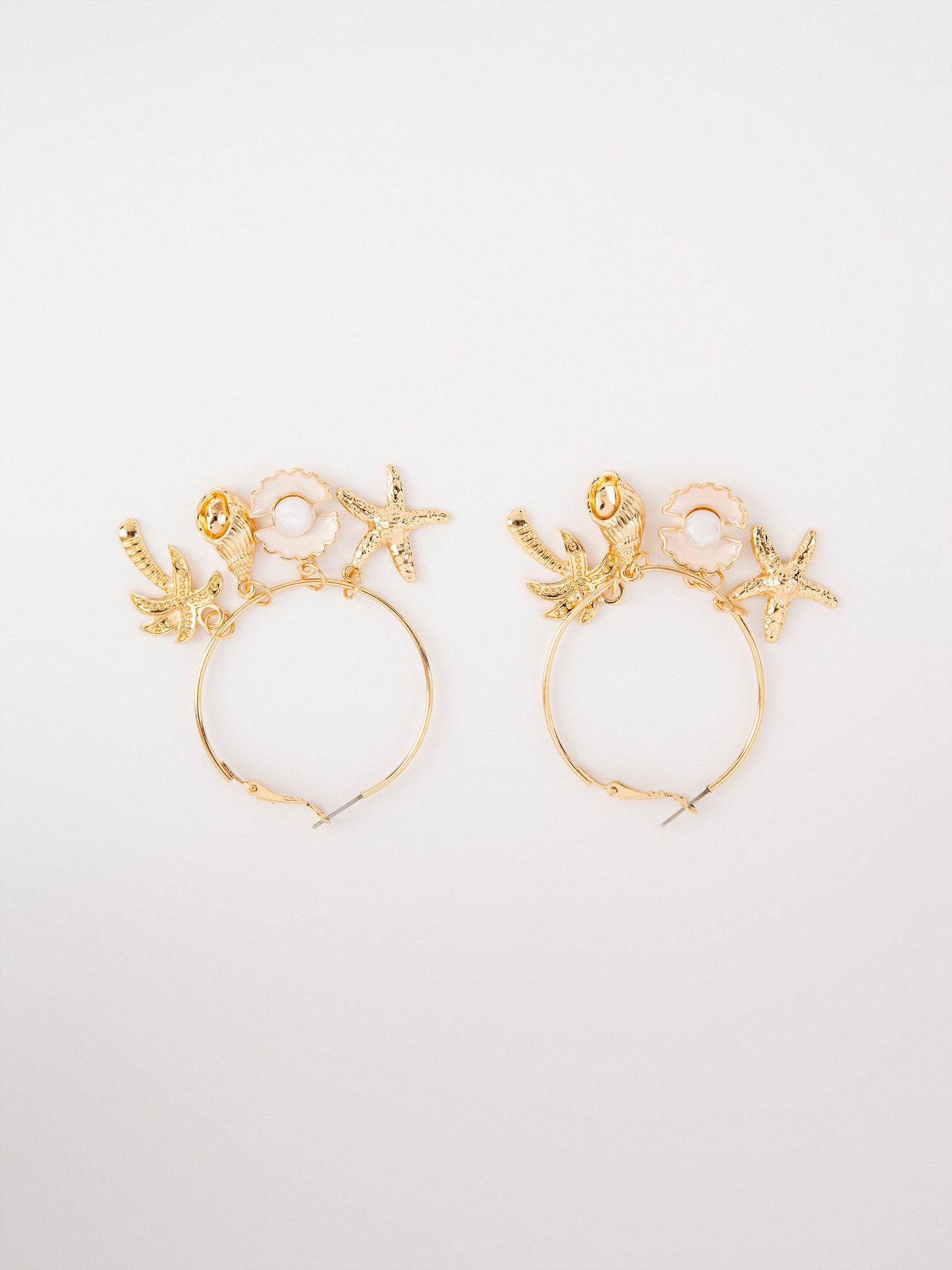 Sea Charm Hoops