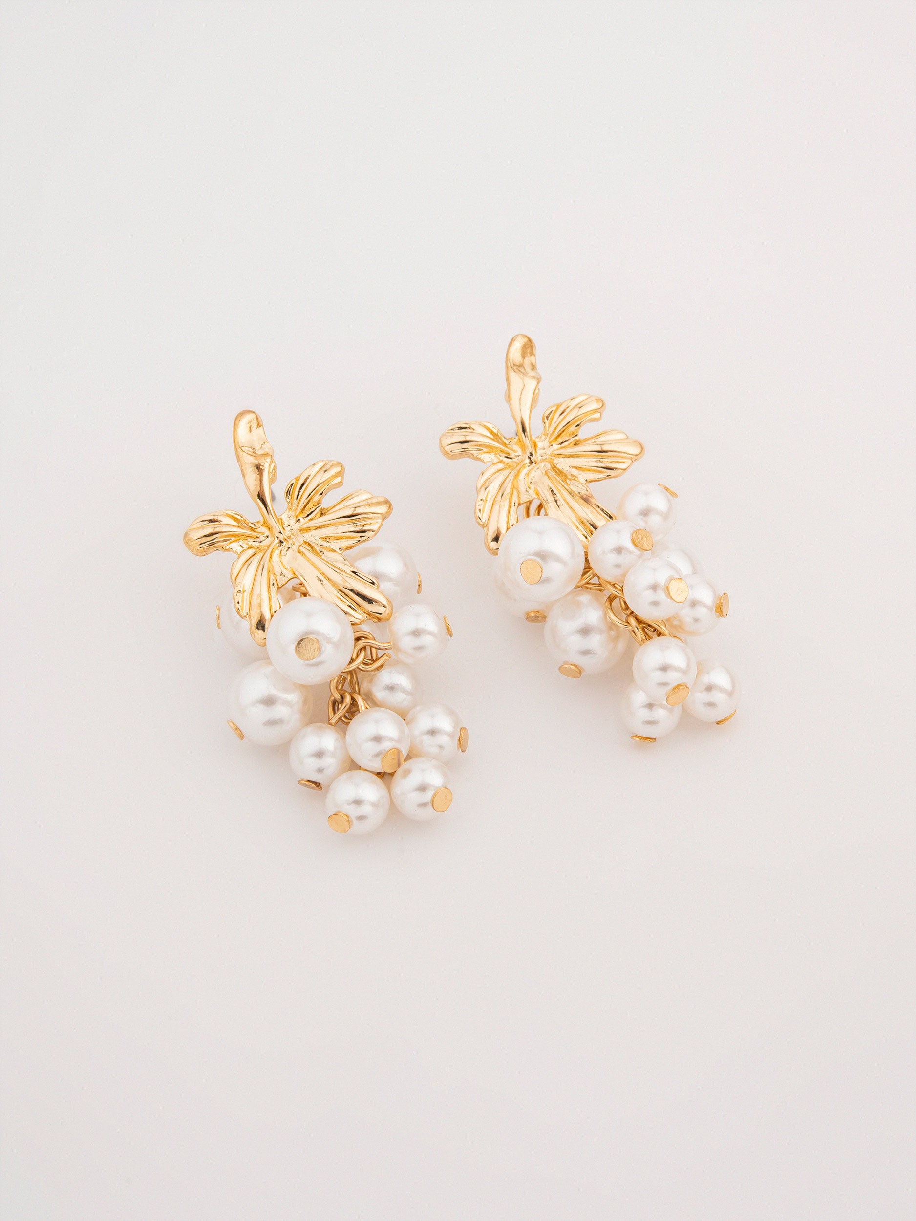 Pearl Cluster Earrings