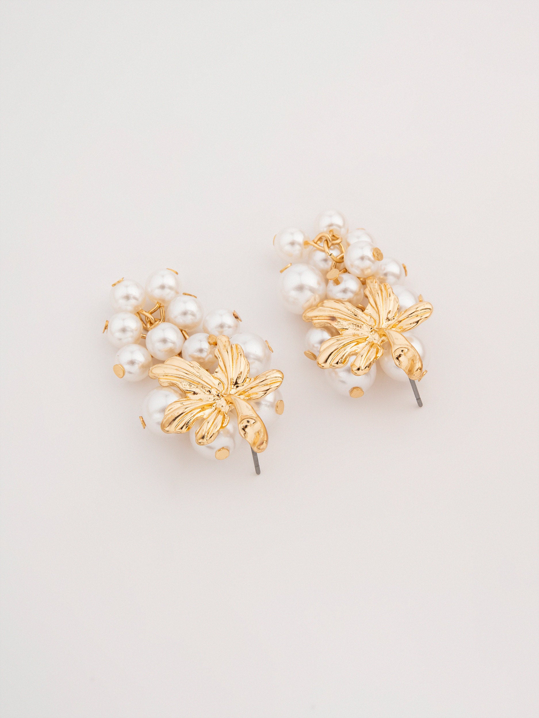 Pearl Cluster Earrings
