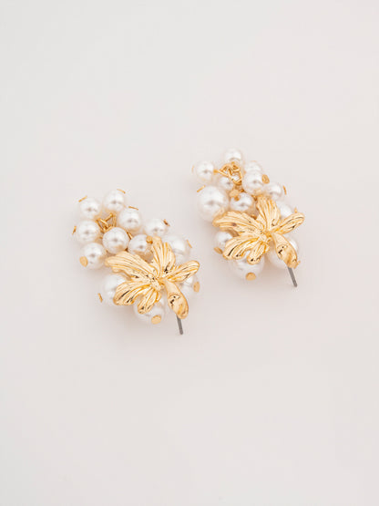 Pearl Cluster Earrings