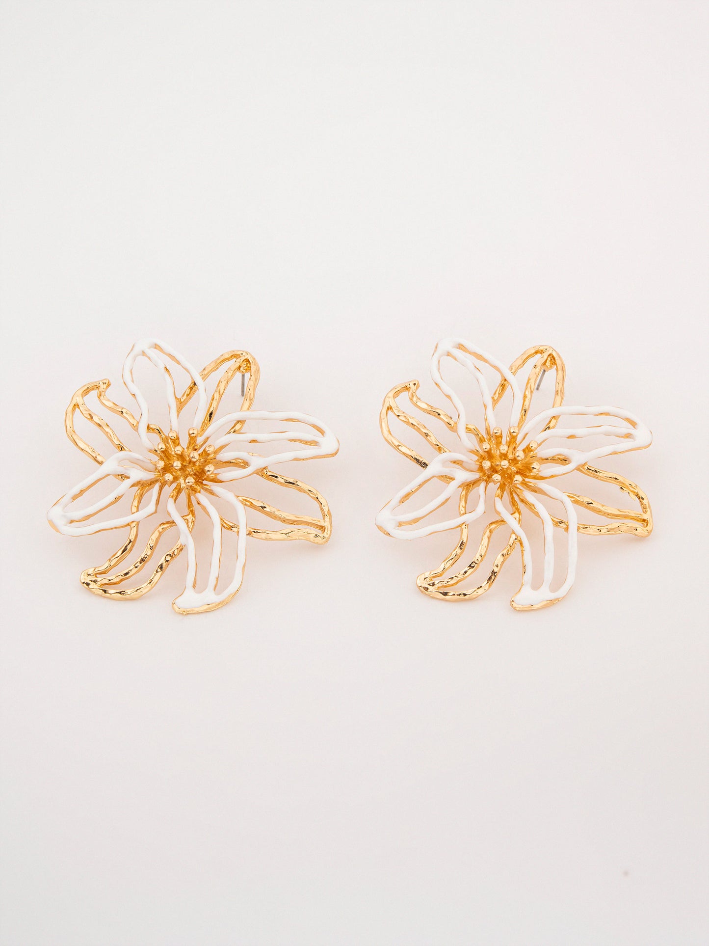 Abstract Flower Earrings
