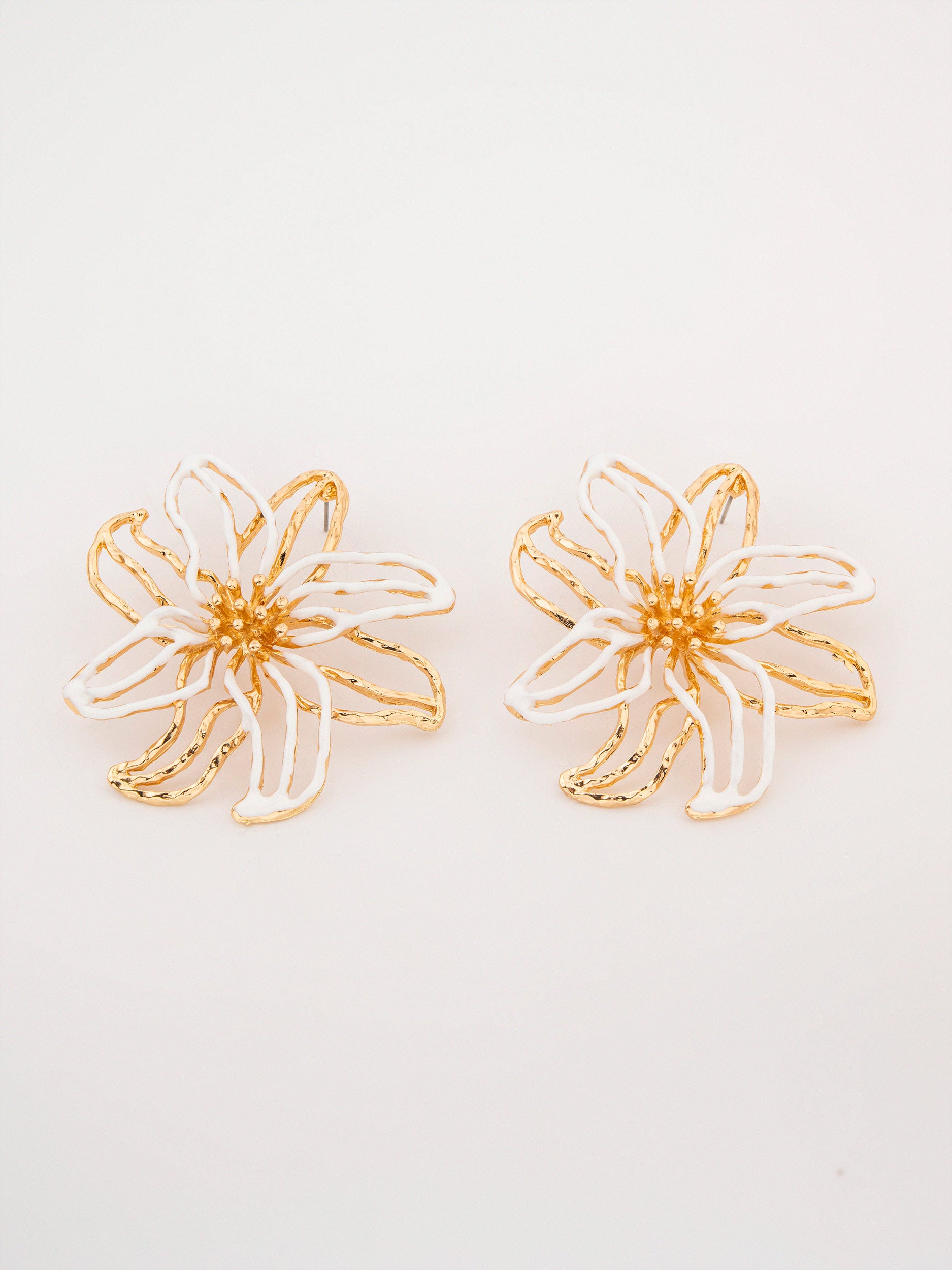 Abstract Flower Earrings