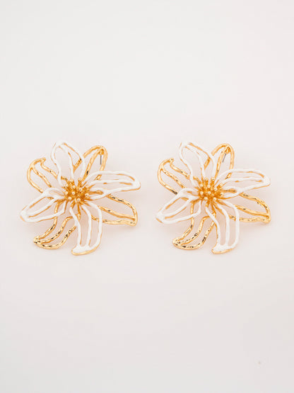 Abstract Flower Earrings