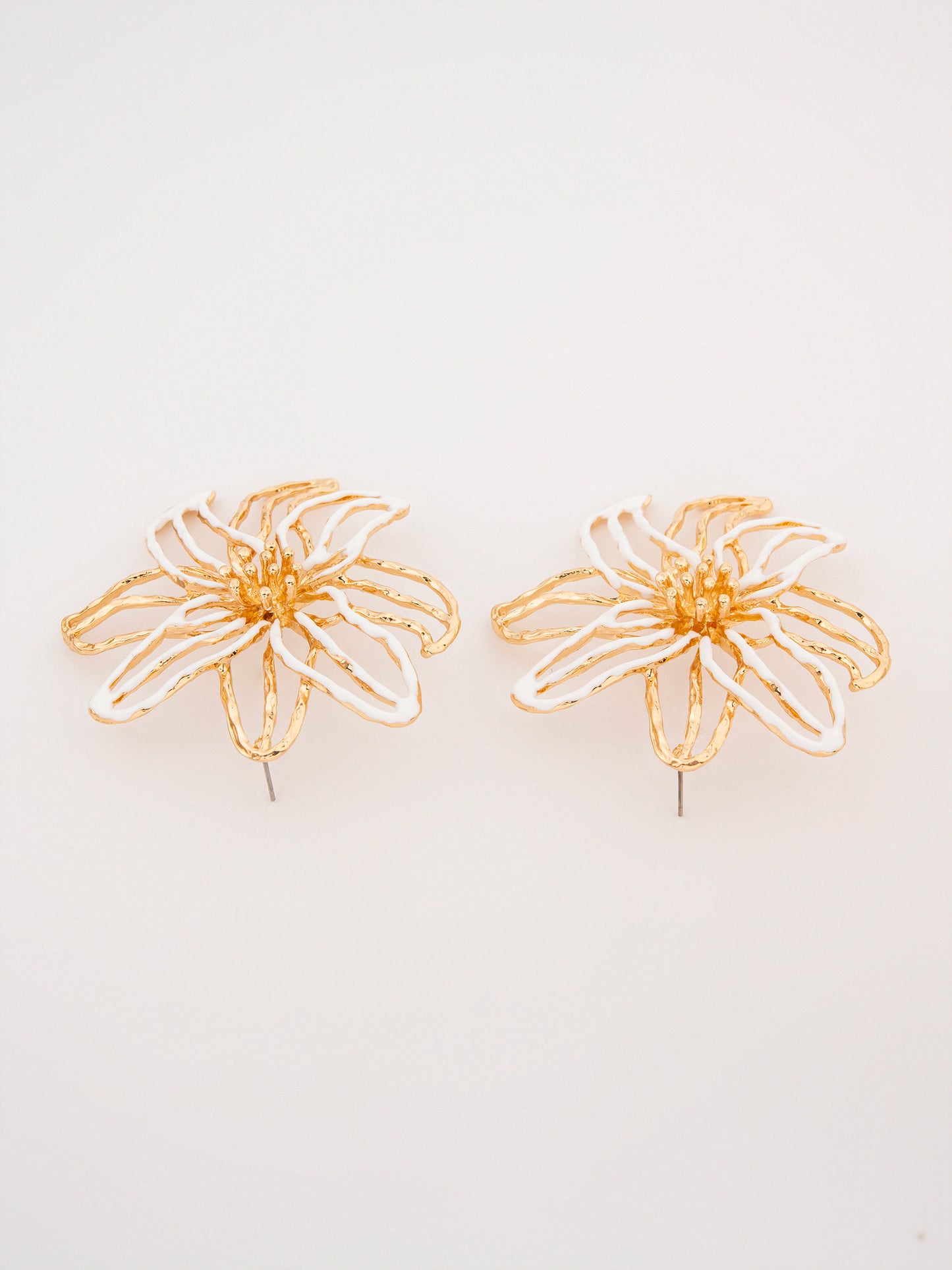 Abstract Flower Earrings