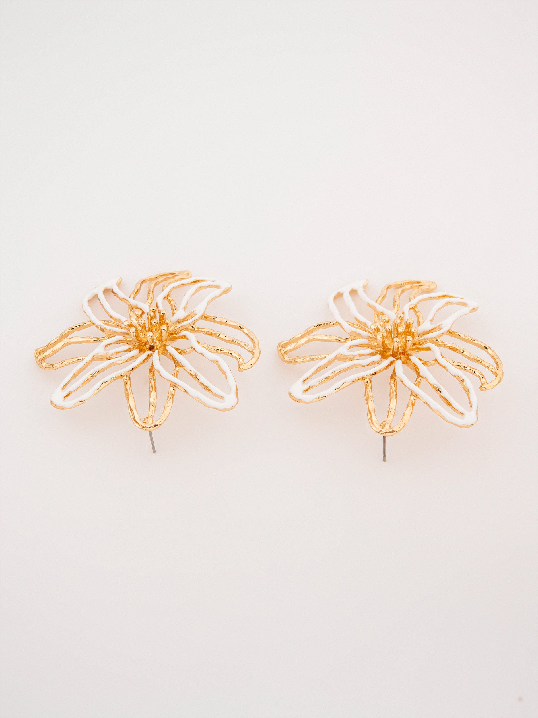 Abstract Flower Earrings